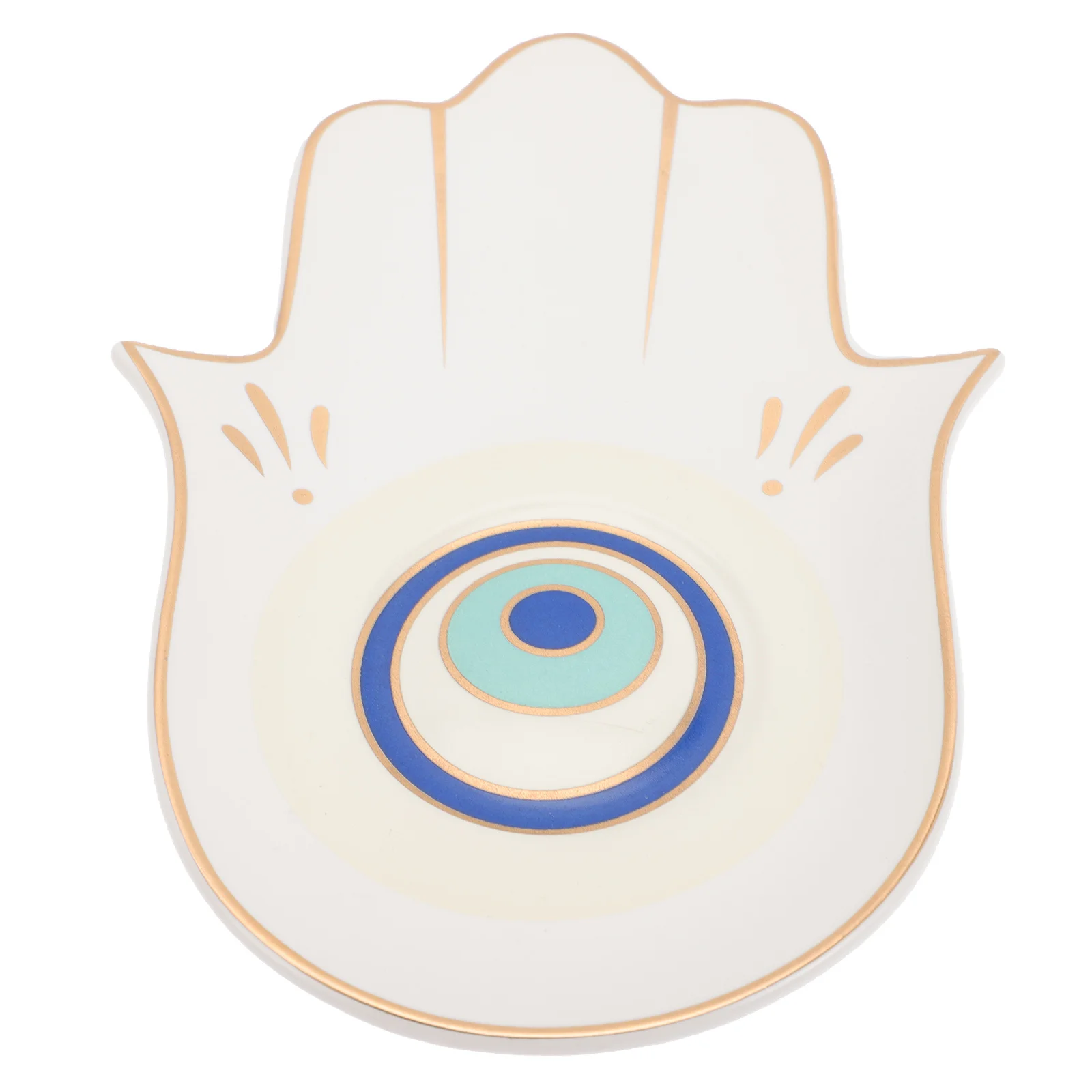 

Jewelry Storage Tray Unique Ceramic Jewelry Organizer Desktop Decor Creative Display Plate for Rings Earrings Keys