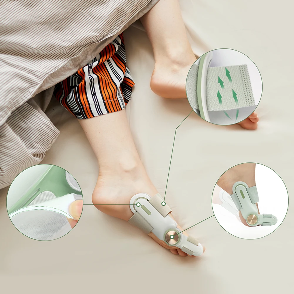 Bunion Corrector 발가락 교정 밴드 스트레스 릴리프 큰 발가락 교정기 큰 발가락 교정을위한 Hallux Valgus Orthosis Corrector