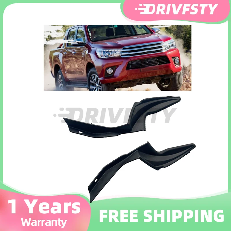1SET for TOYOTA HILUX 2015 2016 2017 2018 2019- 2021 Car Wiper Grille Cover Front Windshield Wiper Cowl Wrap Corner Trim Cover