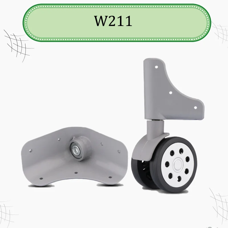 For W211 Shock-Absorbing Luggage Wheels Impact-Resistant & Wear-Resistant Silent & Smooth Movement Durable 360° Swivel Wheels