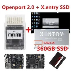 Tactrix Openport 2.0 with Xentry V2023.9 Software ECU FLASH open port 2 0 Car Diagnostic Tool For Mercedes-Benz J2534 Scanner