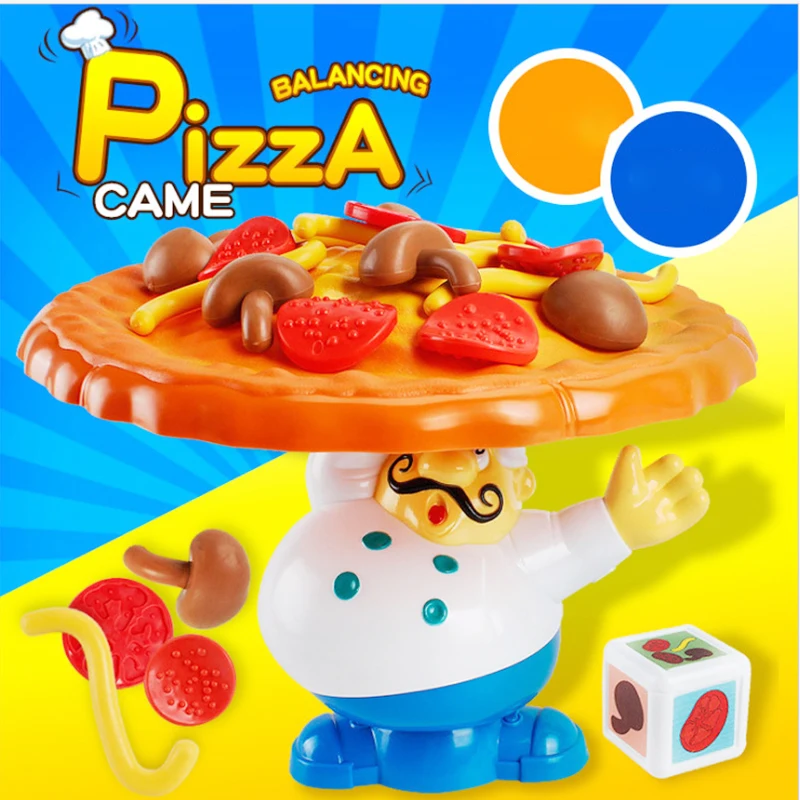 Funny Early Learning Pizza Balancing Game Children's Educational Chef Pizza Toys Creative Parent-Child Interactive Desktop Toys