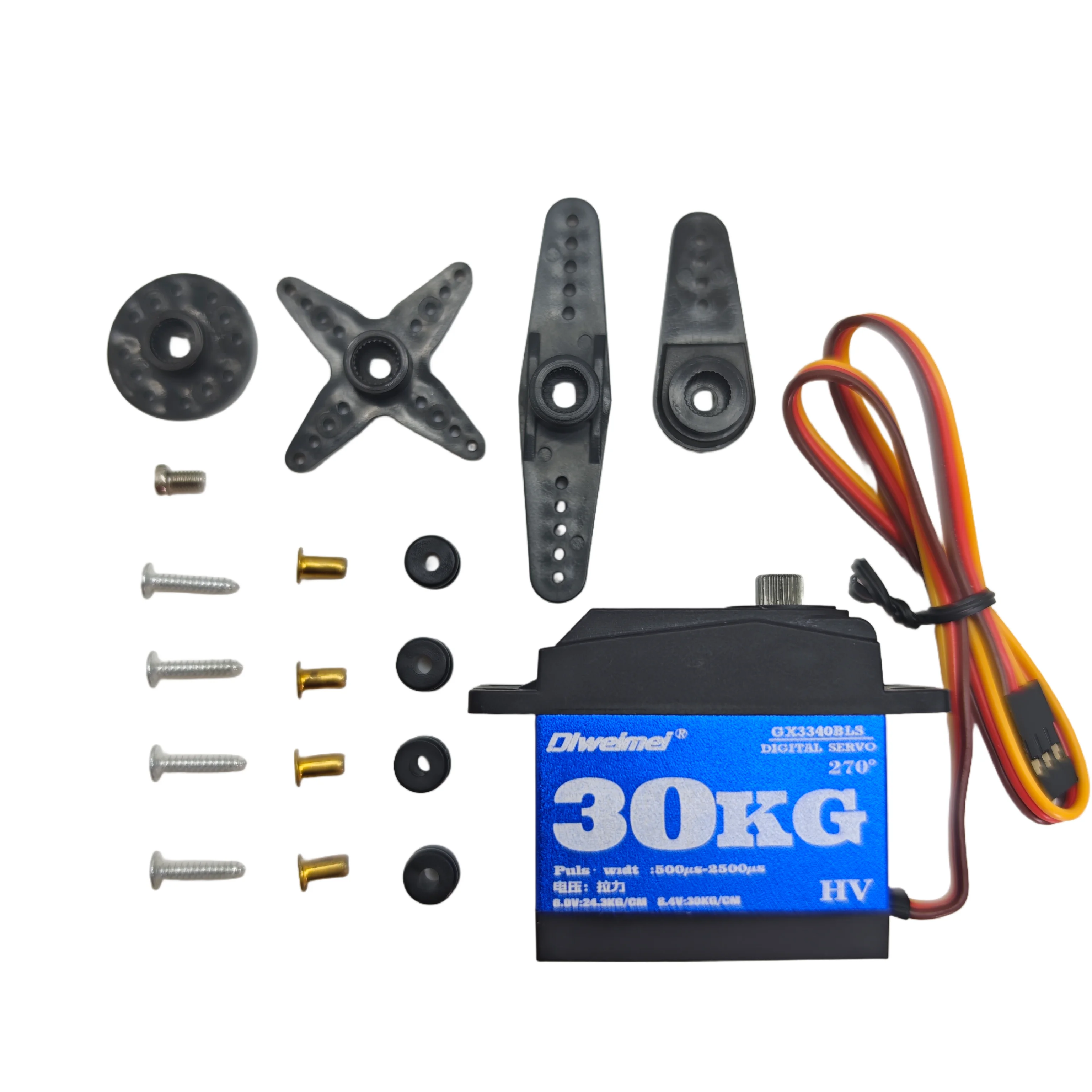 35 كجم سيرفو 30 كجم سيرفو 25 كجم سيرفوس 180/270 °   عزم دوران عالي مؤازر رقمي مناسب لروبوت الشاحنات الزاحفة لسيارات RC