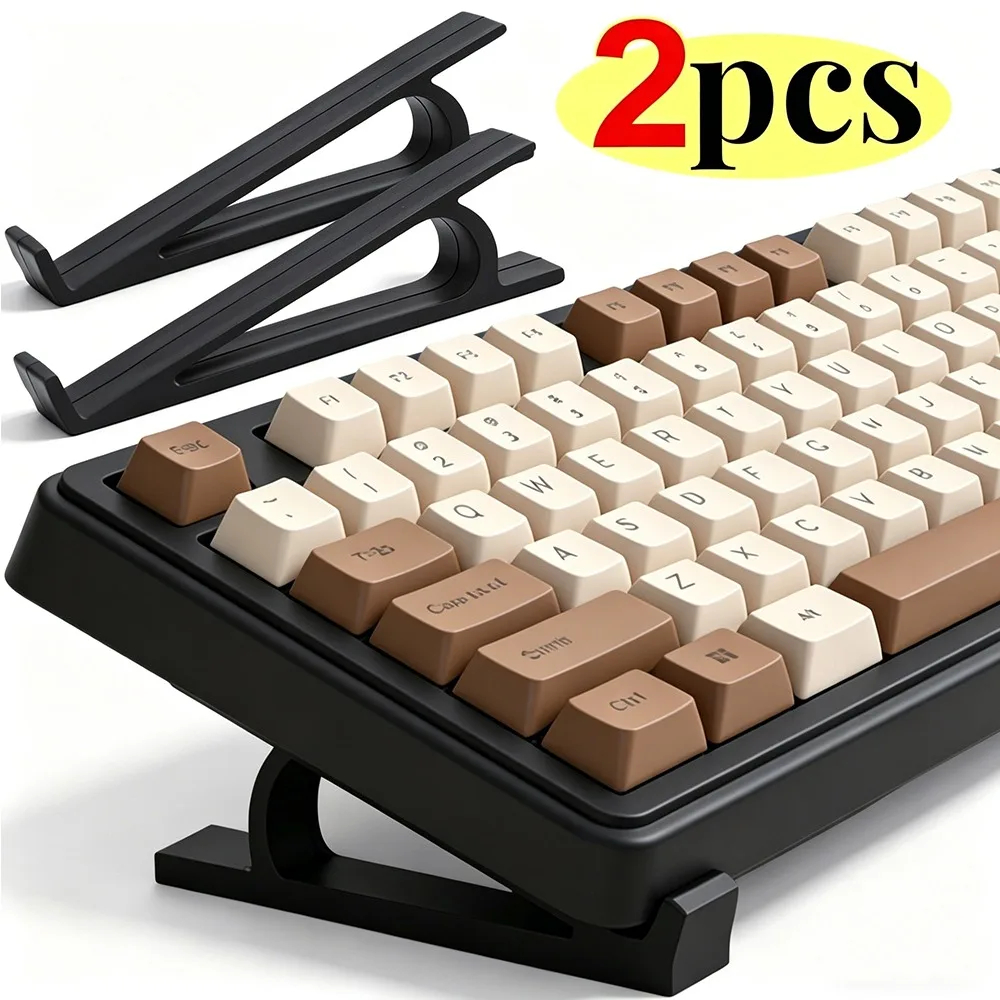 Soporte Elevado para Teclado Portátil, Diseño Ergonómico Inclinado, Ángulo Elevado para Teclado de Computadora, Soporte de Plástico para Monitor