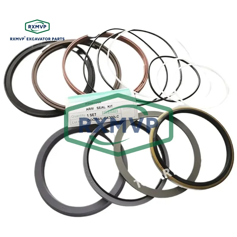 For Doosan Daewoo 401107-00203a Hydraulic Arm Seal Kits K9001008 Dx300lc Excavator Cylinder RXMVP