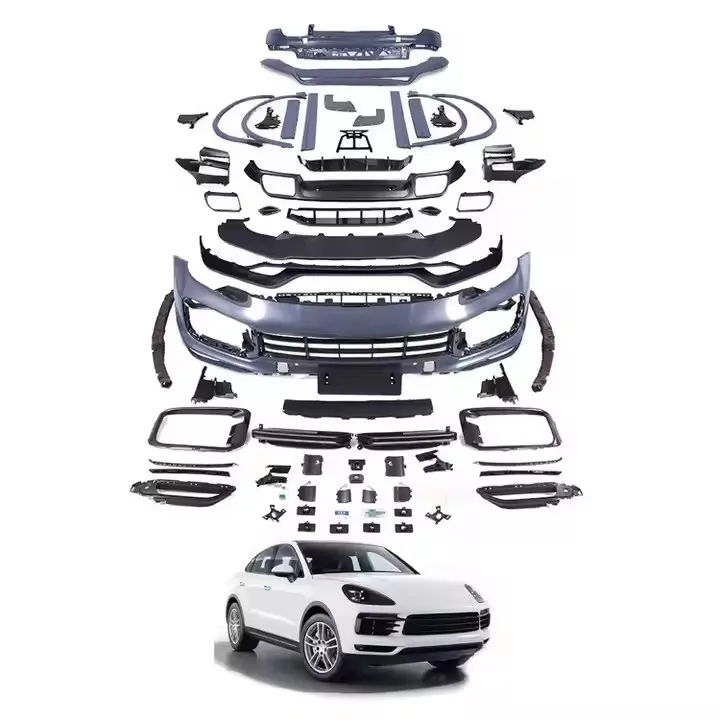 Bestselling High Quality 2018 Front Bumper Kit for Caye-nne Tur-bo TKT Black Protection & Decoration 12-Month Warranty 4