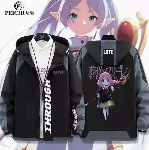 

Anime Frieren: Beyond Journey's End SPY×FAMILY Hooded Hoodie Cosplay Autumn Winter Men Women Coat Loose Jacket Tops anime