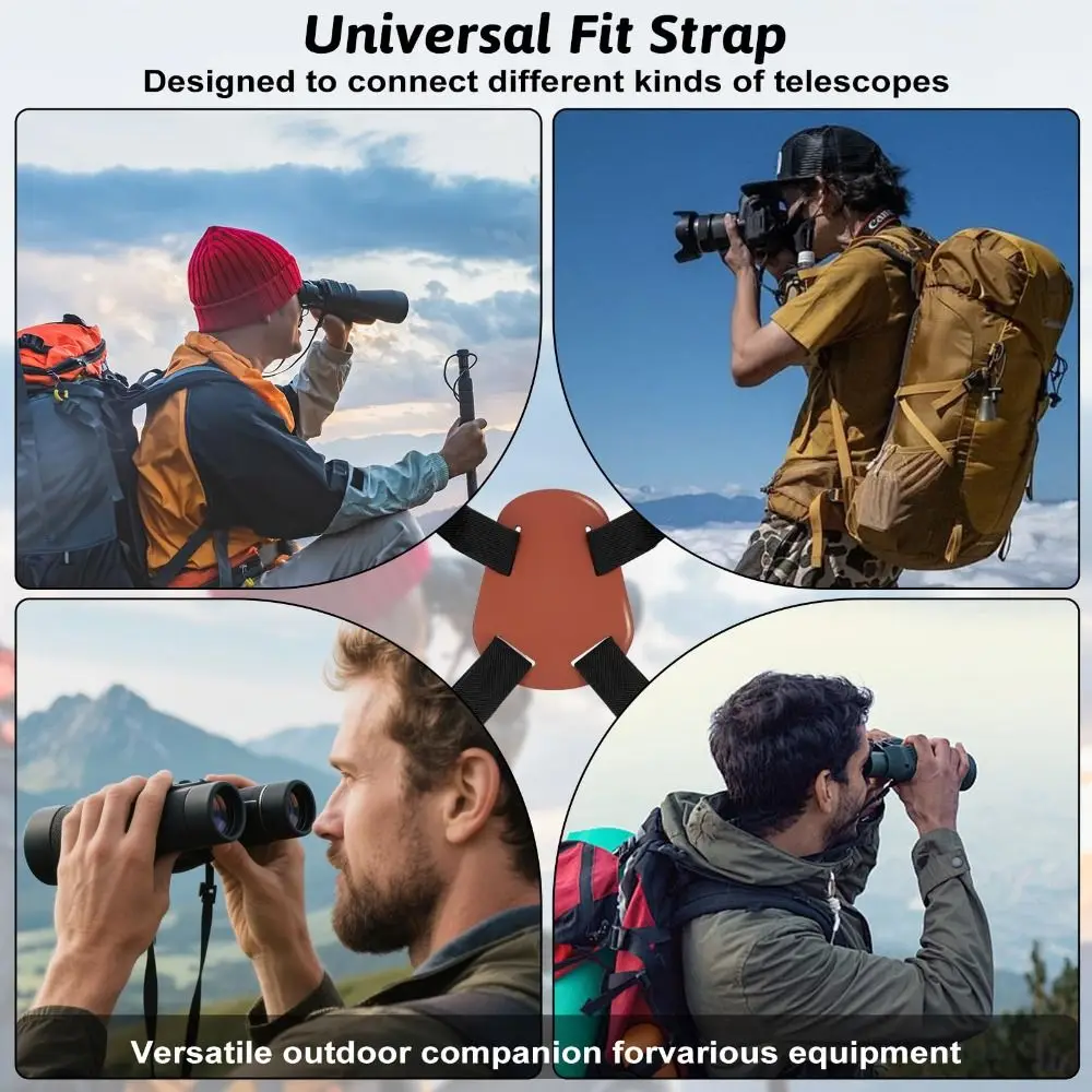 Portable Adjustable Binocular Harness Comfortable Universal Telescope Straps Elastic Rangefinders Straps Outdoor