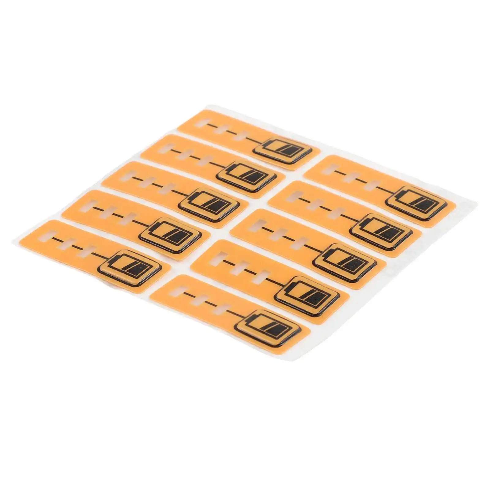 10PCS Yellow Capacity Key Sticker Label For 18V 14.4V DCB200 DCB140 Battery Pack Replacement Tag Power Tool Accessories