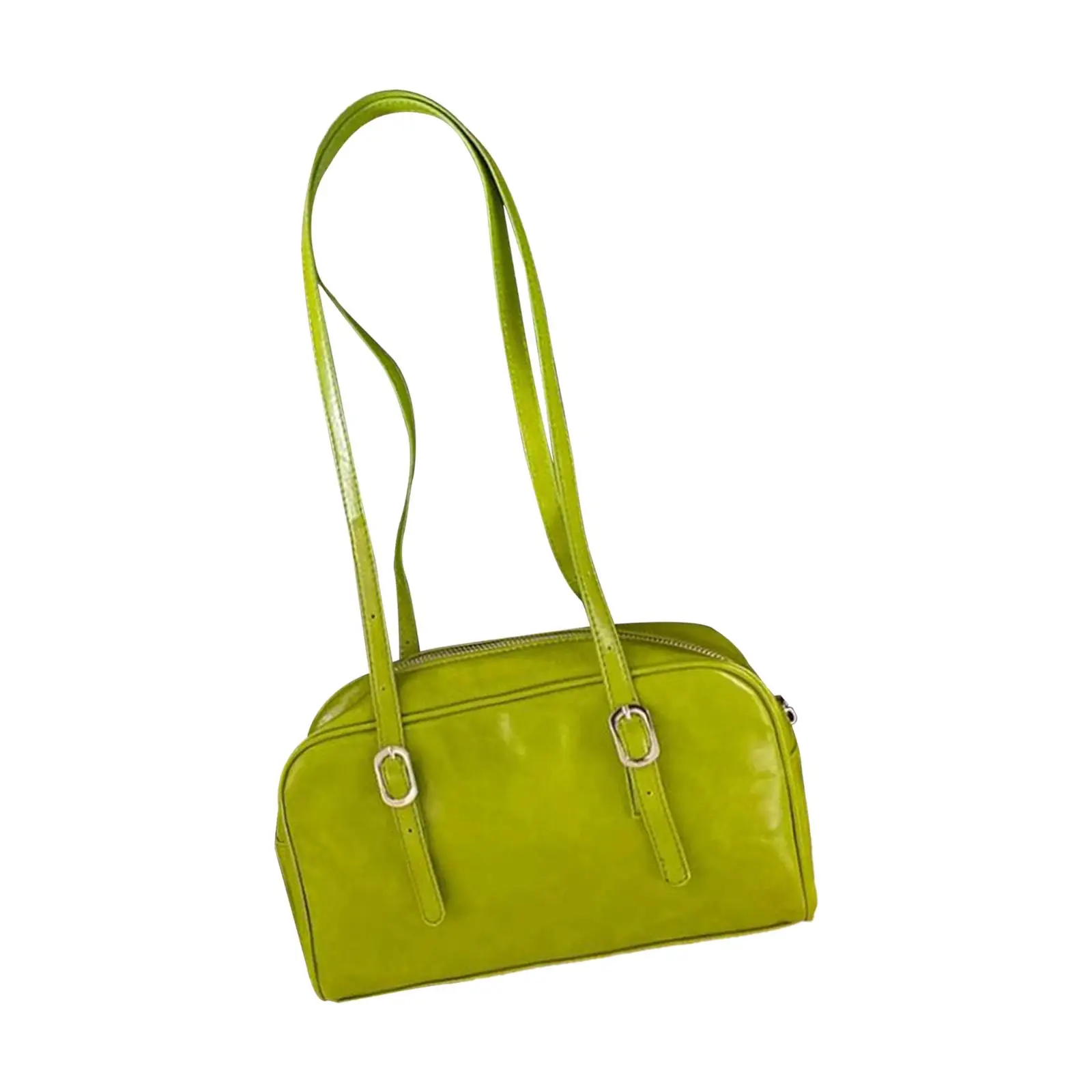 حقيبة كتف نسائية من جلد البولي يوريثان حقيبة يد حمل تعمل مع حقيبة تحت الإبط بسحاب