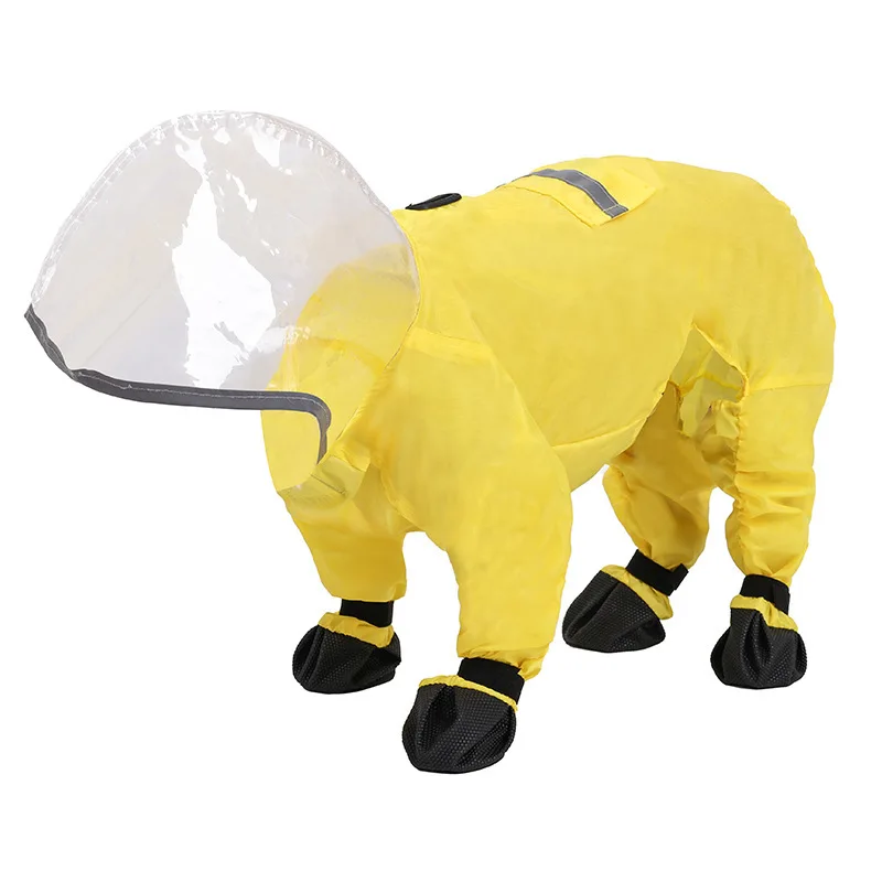 

Even Feet Teddy Pomeranian Rainy Day Dog Raincoat Four Feet Than Bear All-inclusive Poncho Waterproof Small Dog