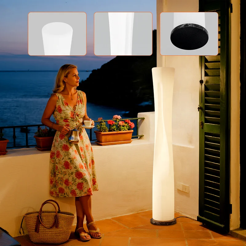 Large Nordic simple villa standing lighting modern floor lamp