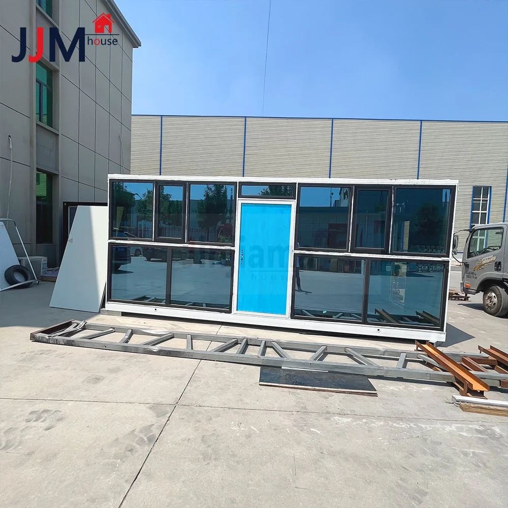 Customized 20ft Quickly Installation Z Folding Container House Prefab Foldable Tiny House Mobile Temporary Dormitory Contain