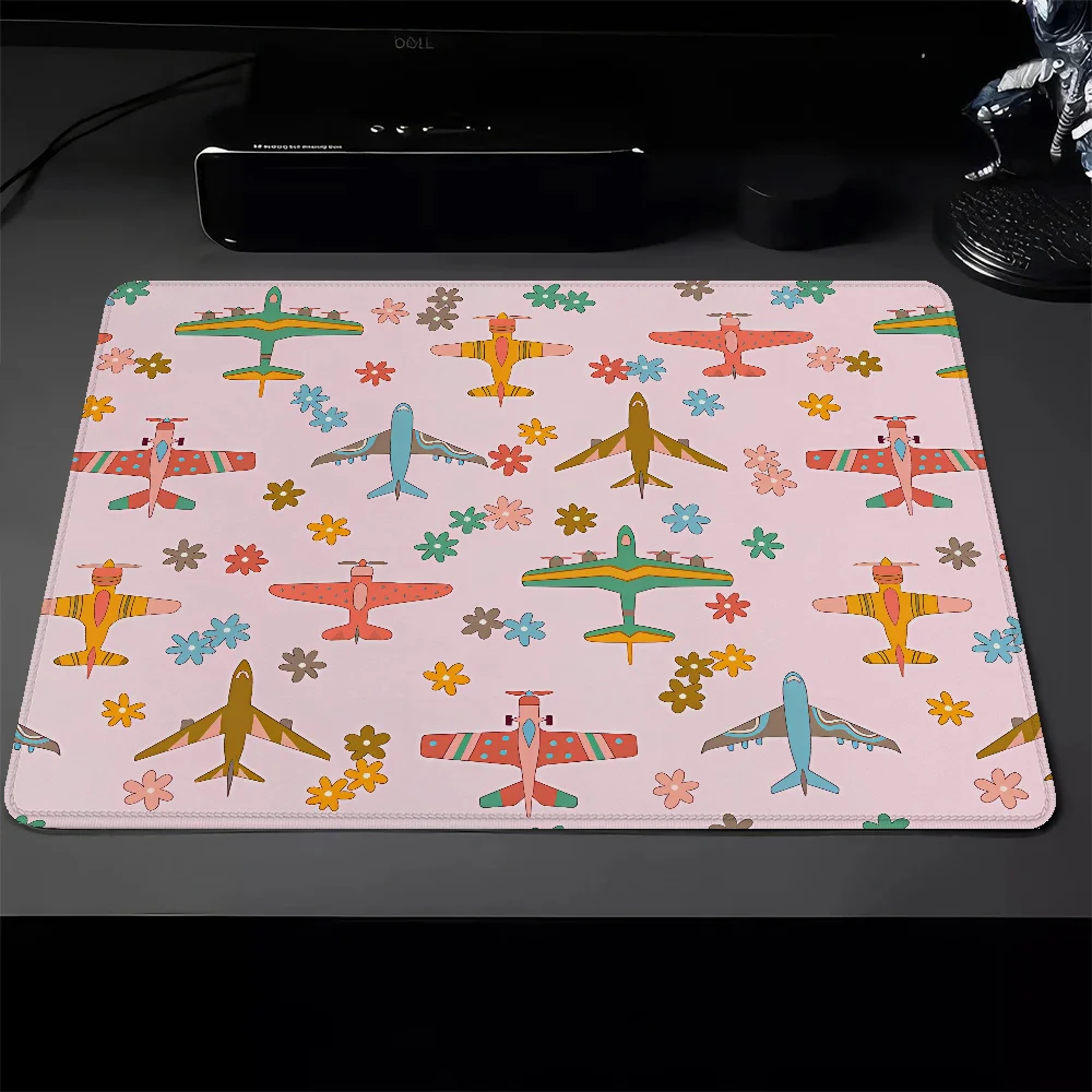 Keyboard Mat Vintage Airplanes Thin Pc Gaming Pad Mouse Small Gamer Cabinet Pad on the Table Deskmat Mausepad Mousepad Mats Pads