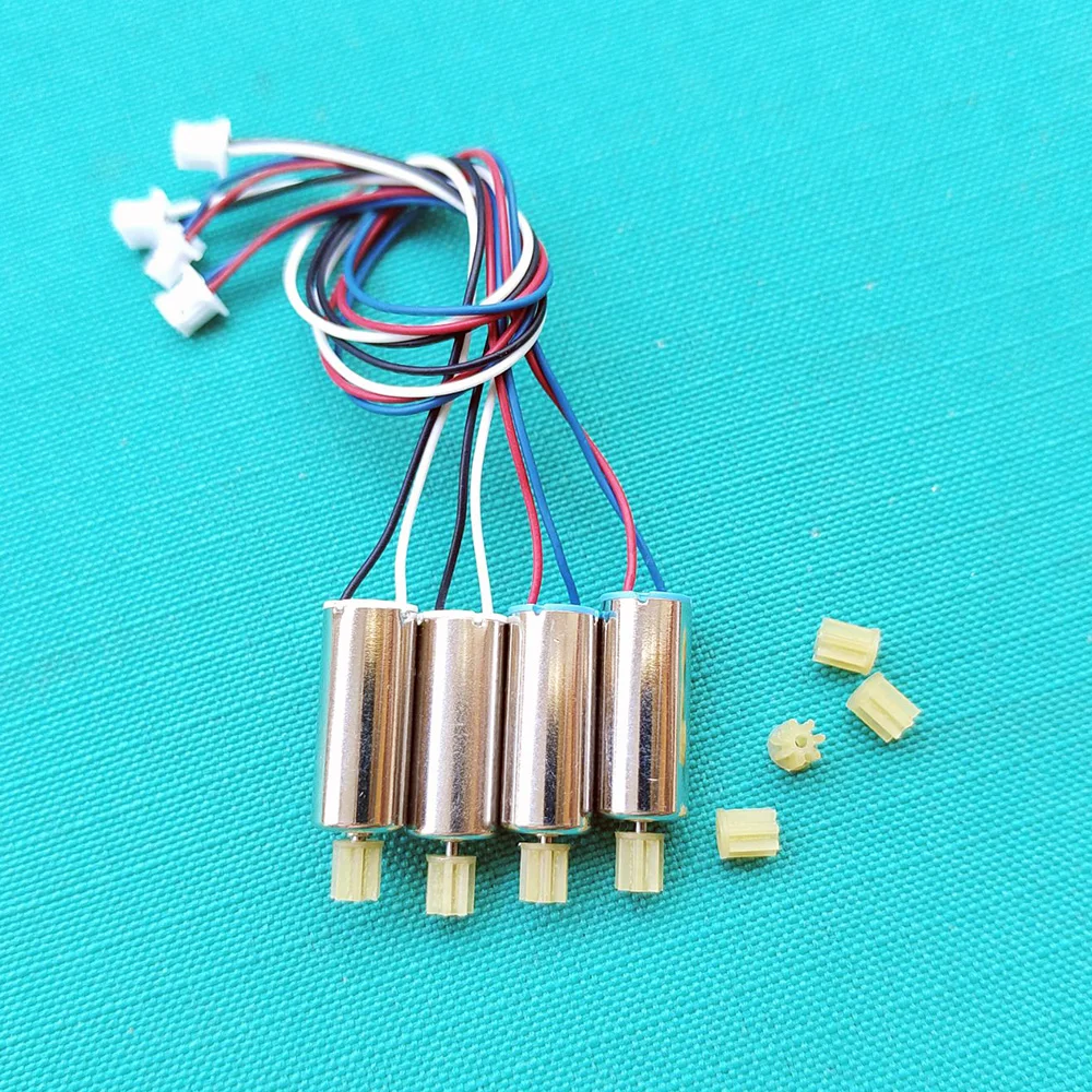 E88 E88PRO CW CCW 3,7 V Motor 7x16mm 716 motores 1mm eje 7T engranajes protector de hélice cuchillas principales Kit de piezas de repuesto