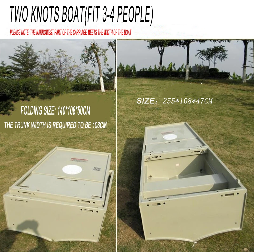 Vehicle-mounted Folding Composite PPR Portable Assault Boat For Fishing