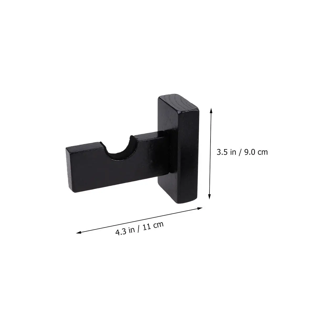 Baseball Bat Display Rack Wall Mounted Bamboo Bat Holder for Baseball Softball Hockey Stick Display Case Black