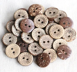 50pcs/lot Size:13mm/15mm Flower Pattern Round Coconut Buttons Fashion Button for Garment Sewing Accessories Decoration(SSA-3332)