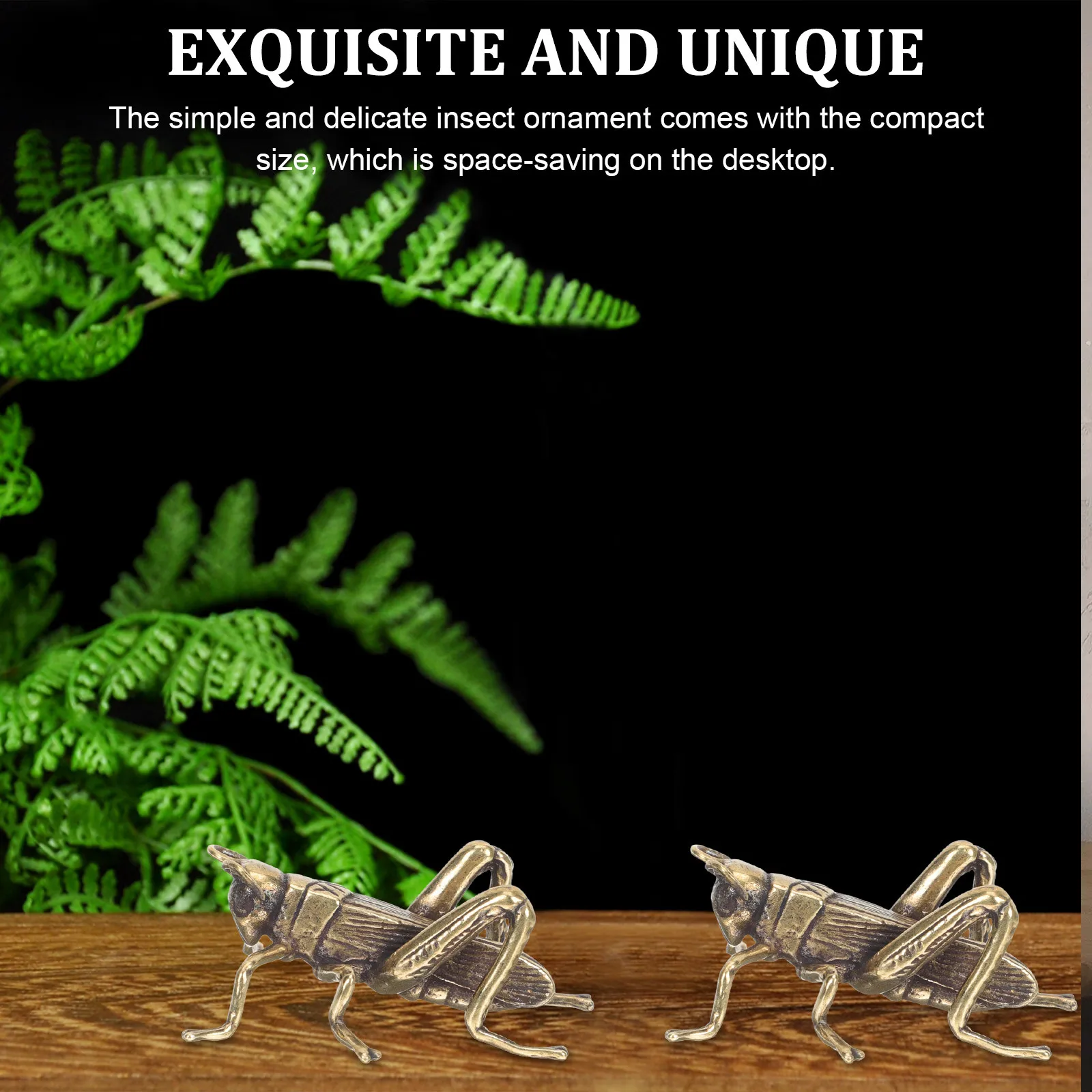 

Vintage Cricket Brass Ornament Delicate Desktop Decoration Creative Tea Pet Office Decorative Brass Craft Unique Indoor Display