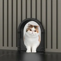 Pet Door 1PC Cat and Dog Doorway Flap Access Restriction No Flap Controllable Safe Indoor Outdoor Flap House Pet Gate