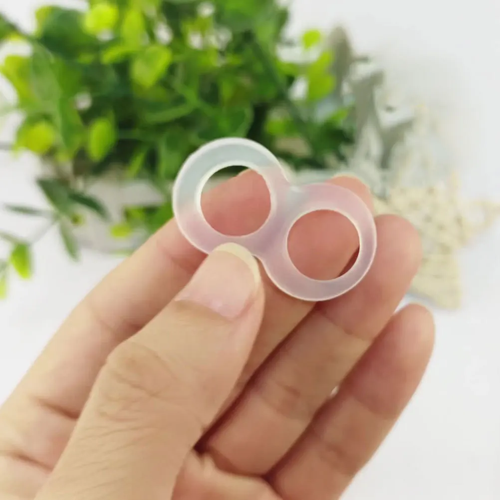 10 pz Anelli per allungamento dell'unghia del piede Correttore elastico per unghie incarnite in silicone per strumento per la cura del piede per la correzione dell'unghia del piede riccia