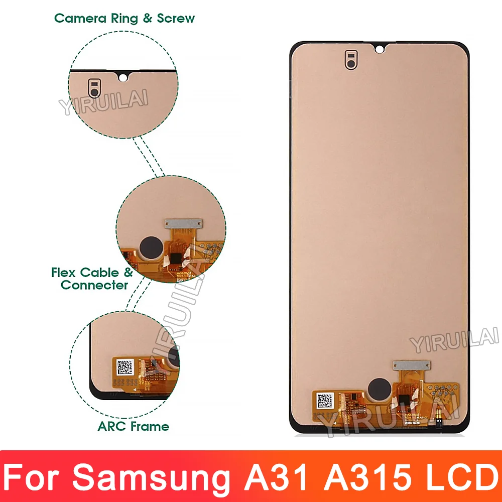 삼성 갤럭시 A31 LCD 디스플레이 터치 스크린 디지타이저 어셈블리에 대한 TFT 테스트 삼성 A31 A315 LCD 화면 디스플레이에 대한 프레임