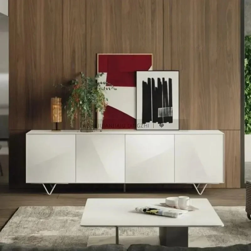 Italian modern simple TV cabinet paint audio-visual cabinet living room modern simple home fashion
