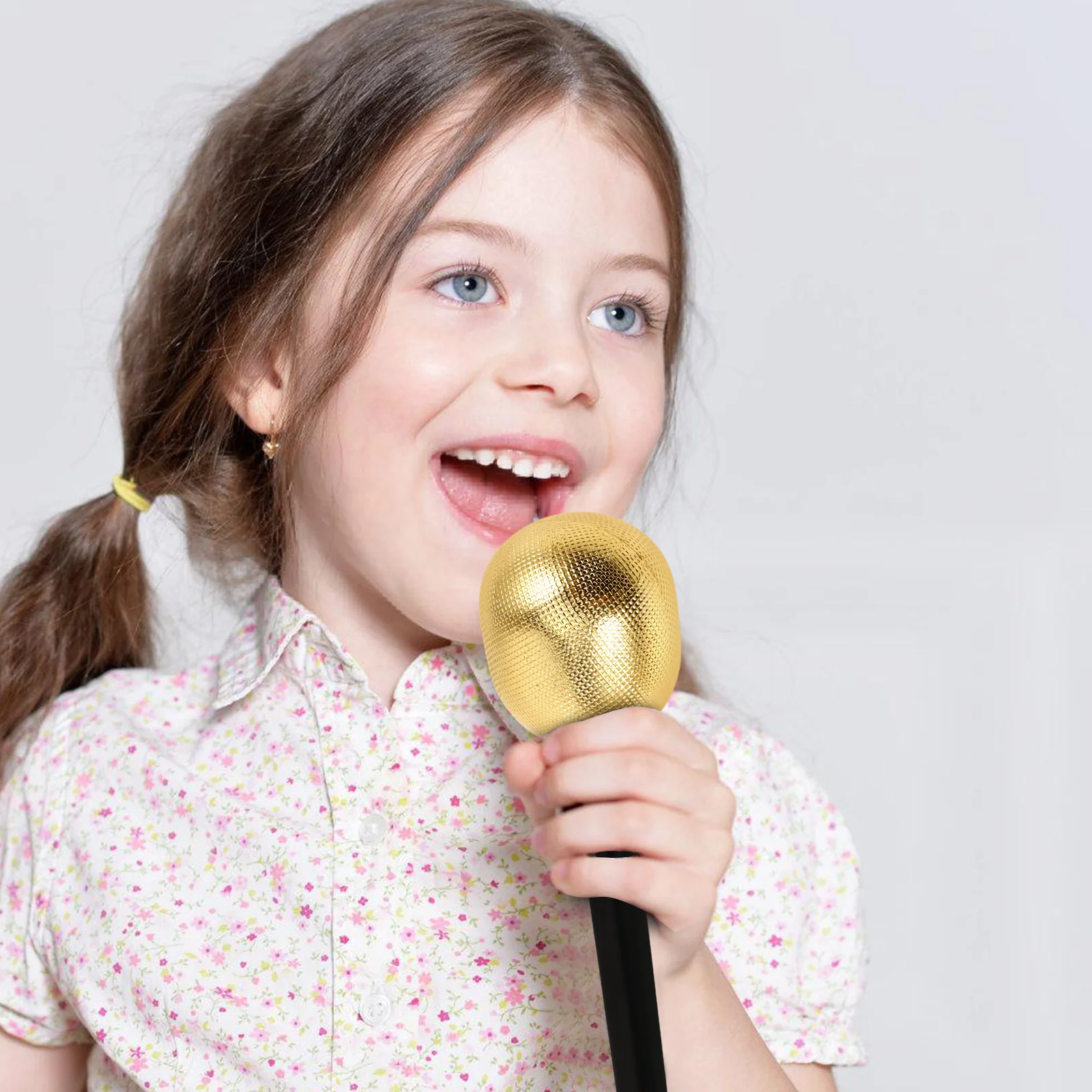 

2Pcs Fake Microphone Props ABS Material Party Simulation Kids Toy Musical Instrument Costumes Stage Show Birthday Events