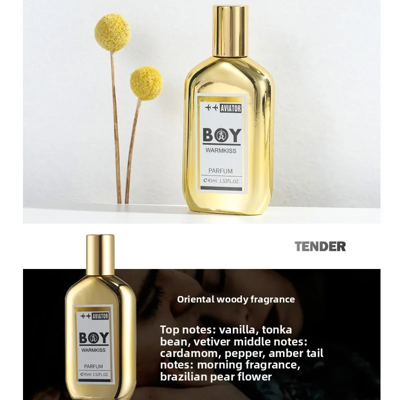 45ml Perfume para hombre espejo feromona niño Colonia fragancia duradera fresco madera Natural océano citas Perfumes