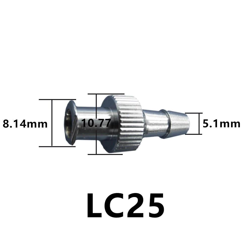 EMSLIFE LC25 LC27 metalowe złącze luer gazowe mankiet NIBP szybkozłącze BP kompatybilne z GE colin wellch allyen