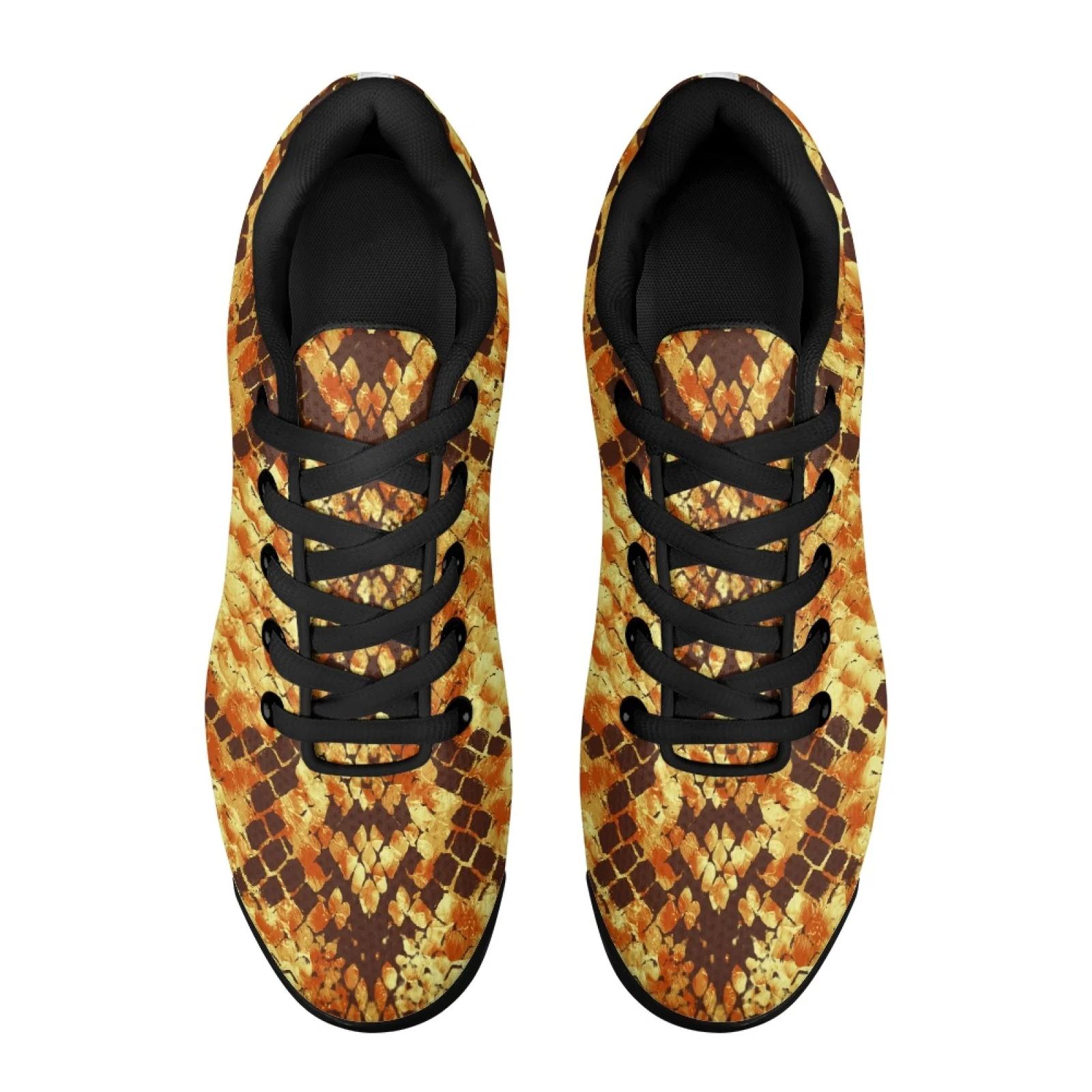 PENSTROLL Snake Skin Print Standing All Day Gym Training Walking Shoes for Workout Mesh Fashion Sneakers Tennis Fashion Sneakers