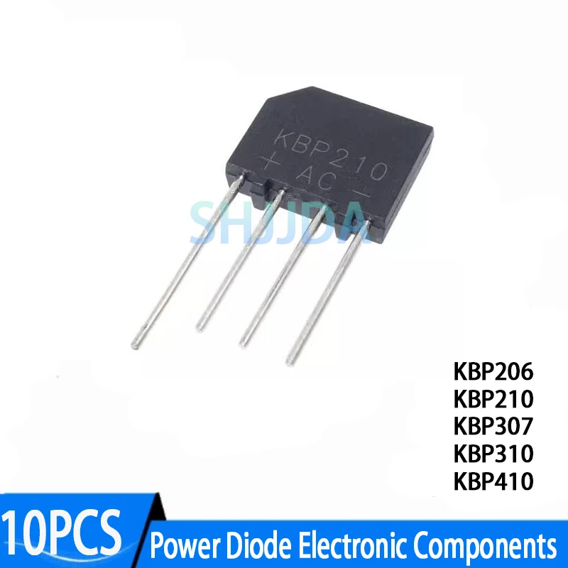 (10 pieces) New KBP307 KBP210 KBP206 KBP310 KBP410 Traight flat bridge Rectifier bridge bridge pile In Stock