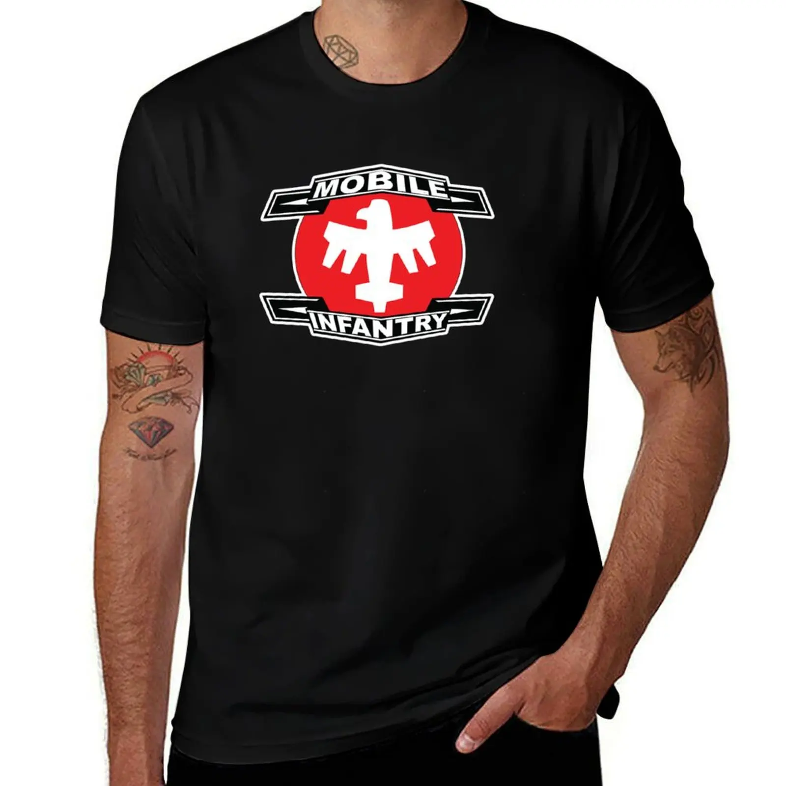 Mobile Infantry T-Shirt man t shirt aesthetic clothes heavyweights mens t shirt graphic