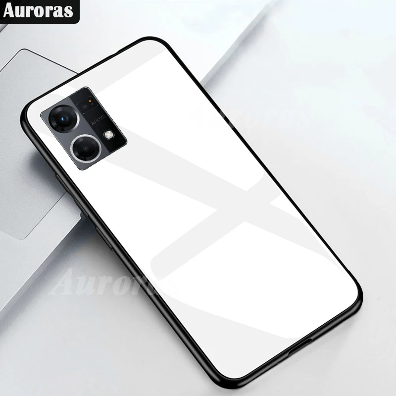 For OPPO Reno 7 4G 7Z 8Z 5G Case Tempered Glass Hard Back Cover OPPO Reno 7 8 Pro Lite 5G Find X5 X3 Pro Case Coques Fundas