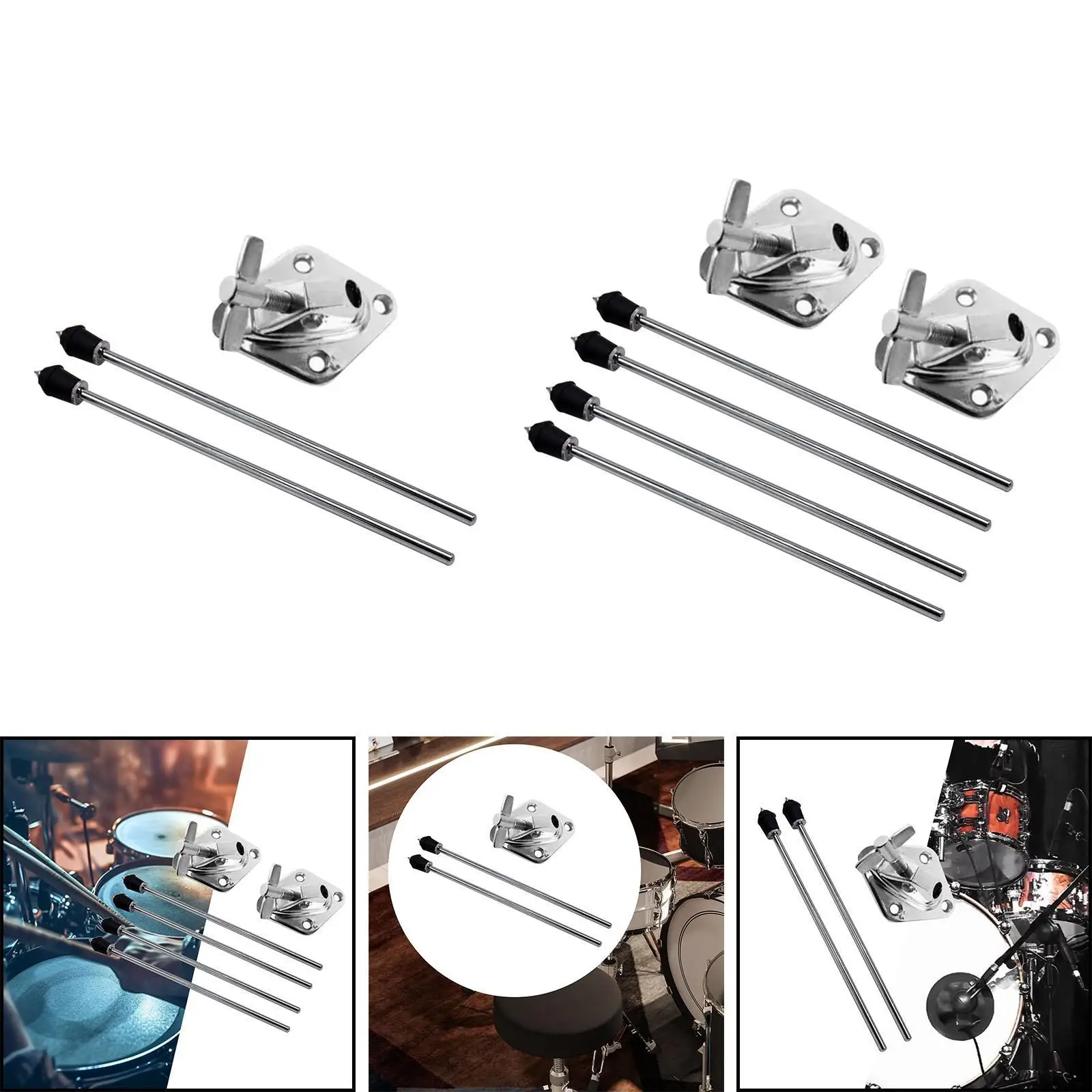 Kick Drum Legs Kick Drum Support Percussion Instrument Repalcement Parts Metal Bass Drum Legs Drum Legs and Seat for Drum Set