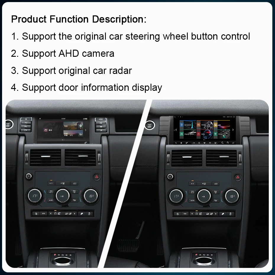 11.5 Inch Android12 For Land Rover Discovery Sport L550 2015-2019 Car GPS Multimedia Player Stereo Radio Receiver Touch Screen