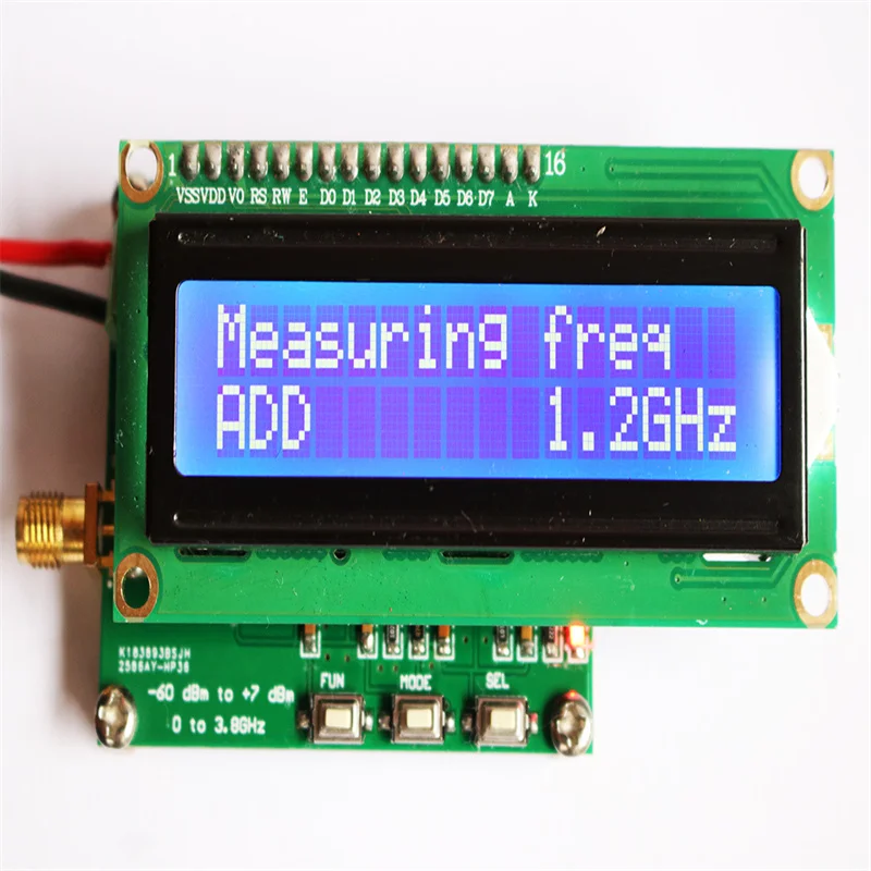 Digital RF power meter 50Hz~3.8GHz -60～+7 dBm