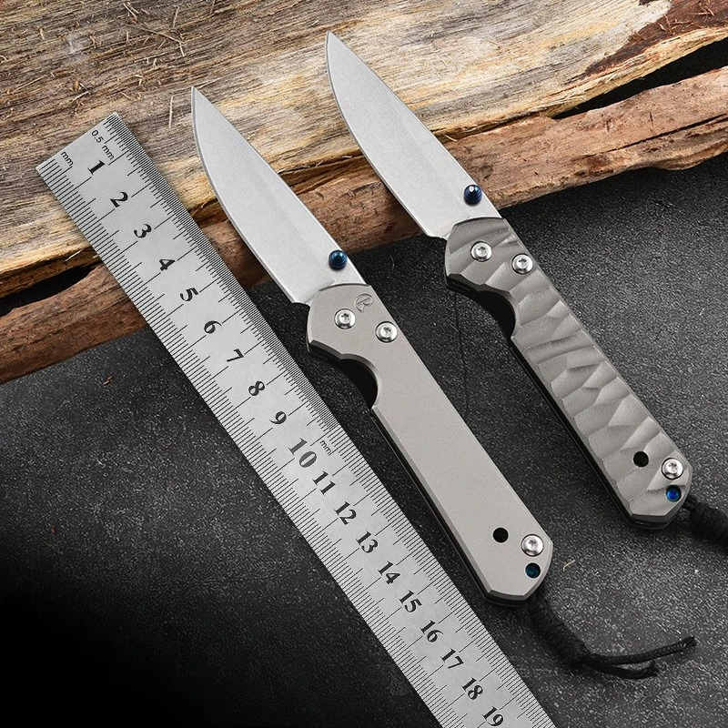 

Складной нож из титанового сплава с лезвием D2: высокая твердость и острота, портативный, для кемпинга и активного отдыха, подарок для мужчин