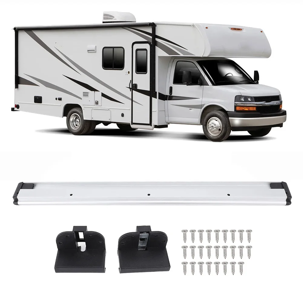RV Table Wall Mount Support Aluminum Alloy Versatile Stable Support 20in RV Table Rail RV Parts Rail Bracket Buckle Fixing Screw