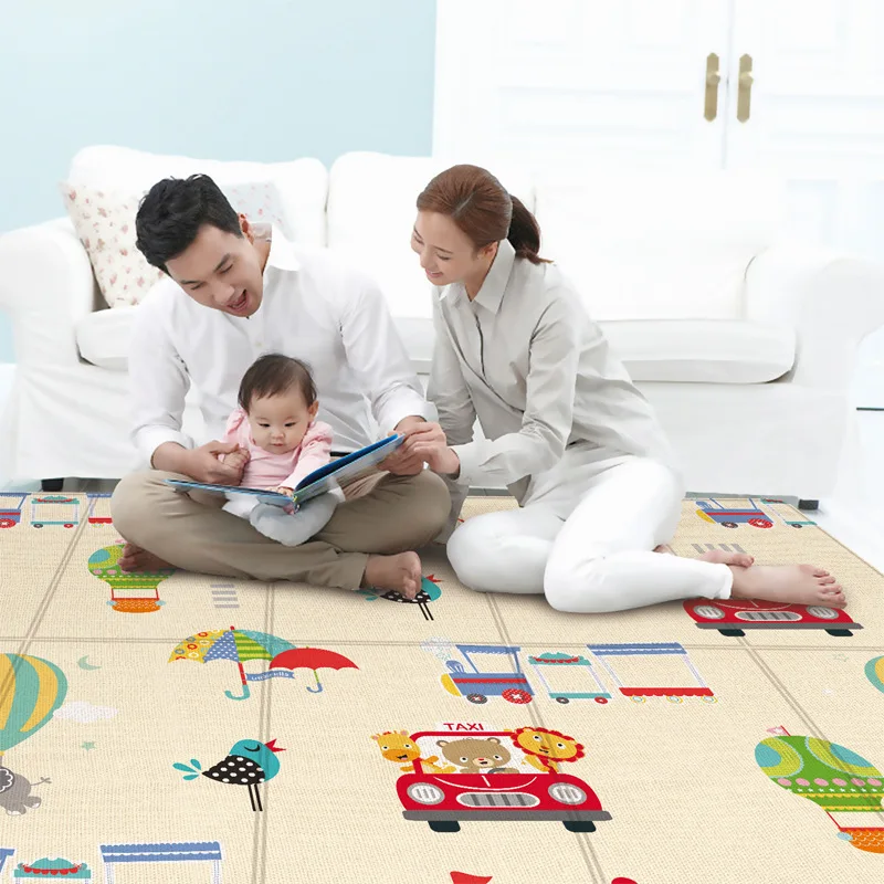 Baby non-slip thickened crawling mat educational educational children\'s carpet foldable living room large area game mat