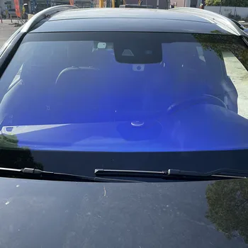 SUNICE window film 80% VLT chameleon blue tint glass foil anti-uv protective solar films for heat control sunscreen