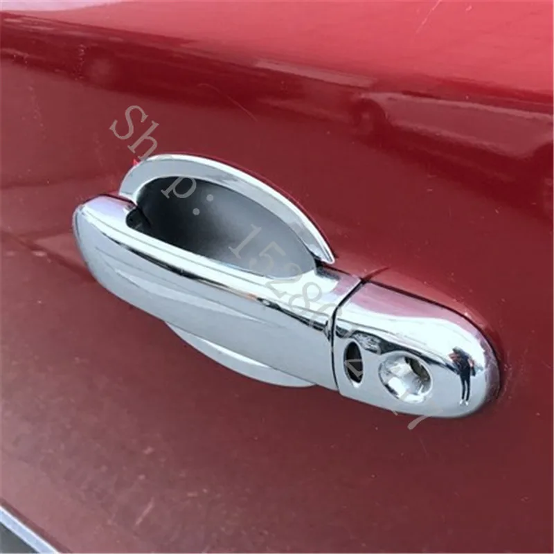 Car styling Fit For  2005-2010 Nissan Versa Tiida Latio ABS Chrome Door Handle Bowl Door handle Protective covering Cover Trim