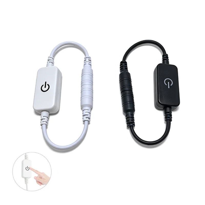 DC 5V-24V LED Tape Lights Touch Dimmer Switch Brightness Dimming Memory Function