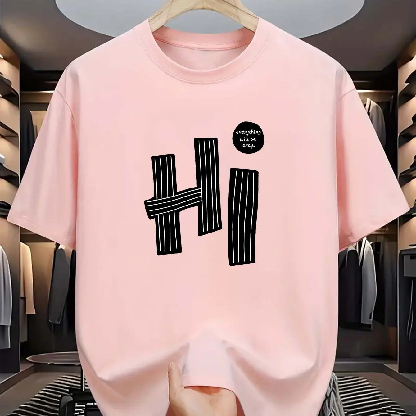 

Лето 2022, мужская повседневная свободная футболка из 100% хлопка больших размеров с буквенным принтом и круглым вырезом, футболка с короткими рукавами, топы