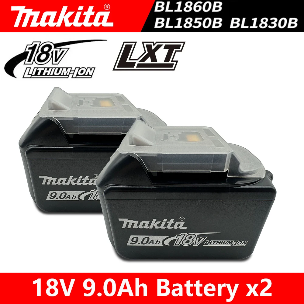 

100% Original Makita 18V 9.0Ah Rechargeable Battery, for Makita Bl1830 Bl1830B Bl1840 Bl1840B Bl1850 Bl1850B Power Tools Battery