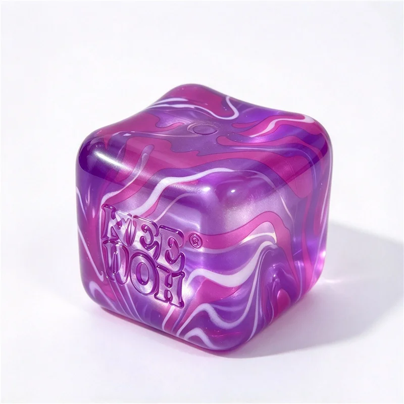 Needoh Nice Cube Swirl Maltose Nice Ice Cube Toy Slow Rebound Squeeze Fidget Sensory Toy for ADHD Autism Anxiety Relief Gift