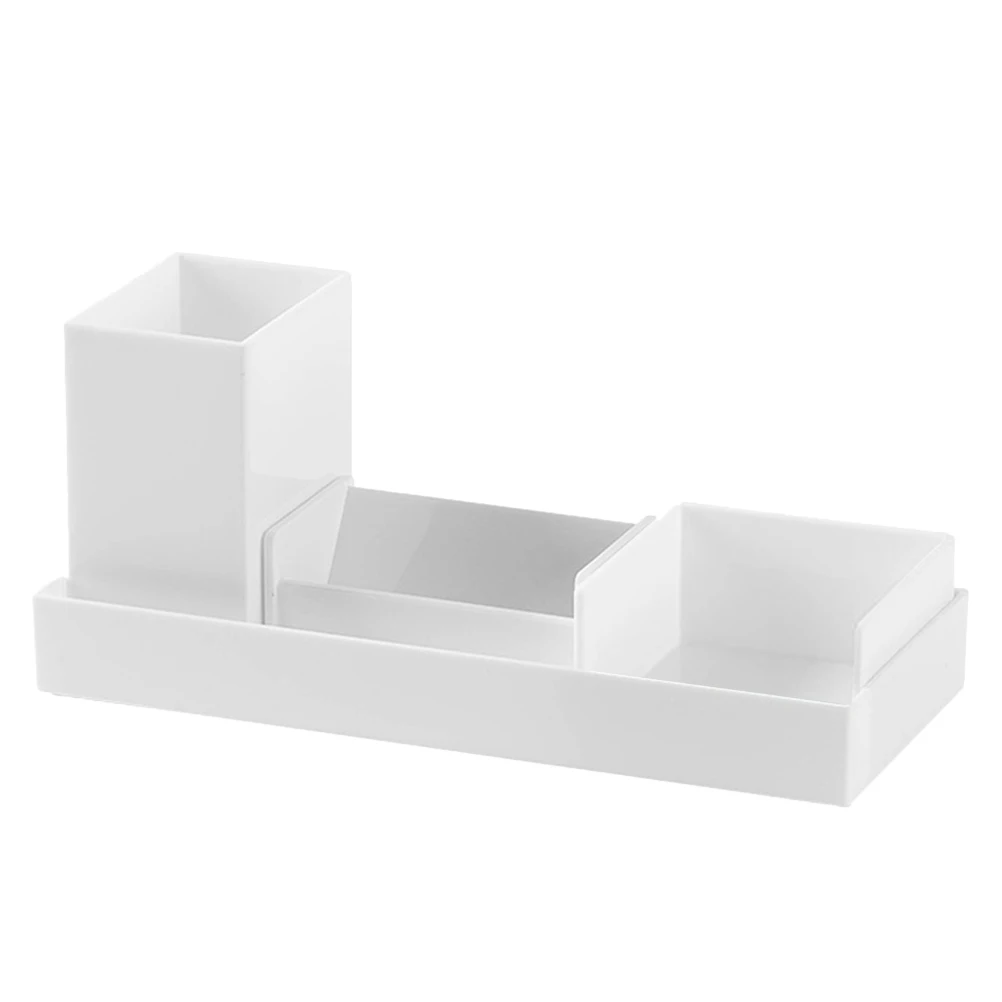 

Office Stationery Supplies Pen Storage Box Sundries Case Multifunction Desk Container Desks