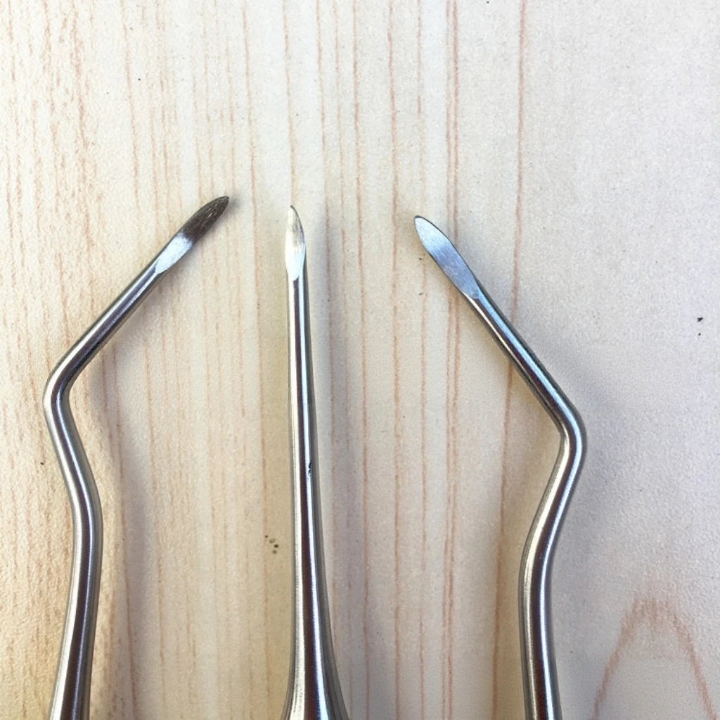 1PC Dental Extraction Elevator Stainless Steel Tooth Dentist Tool Stright Curved Root Elevator Minimally Invasive Dentistry Tool