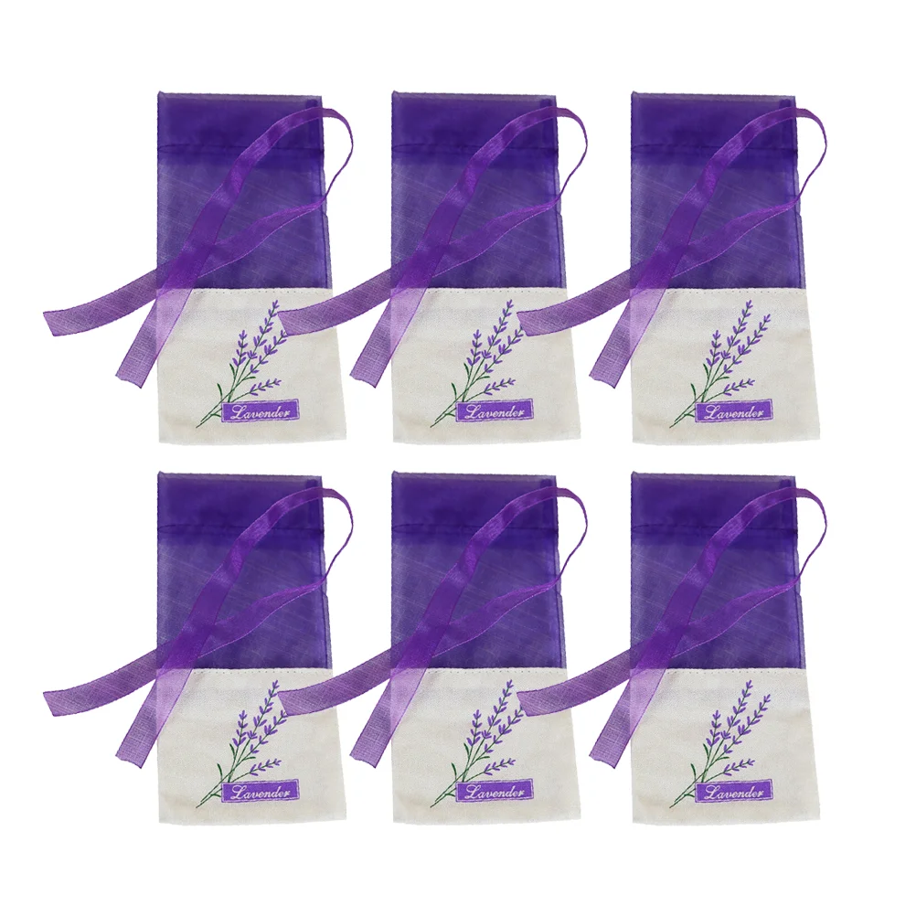 25 Pcs Small Gift Bags Wedding Favor Lavender Candy Car Drawstring Vanity Drawers