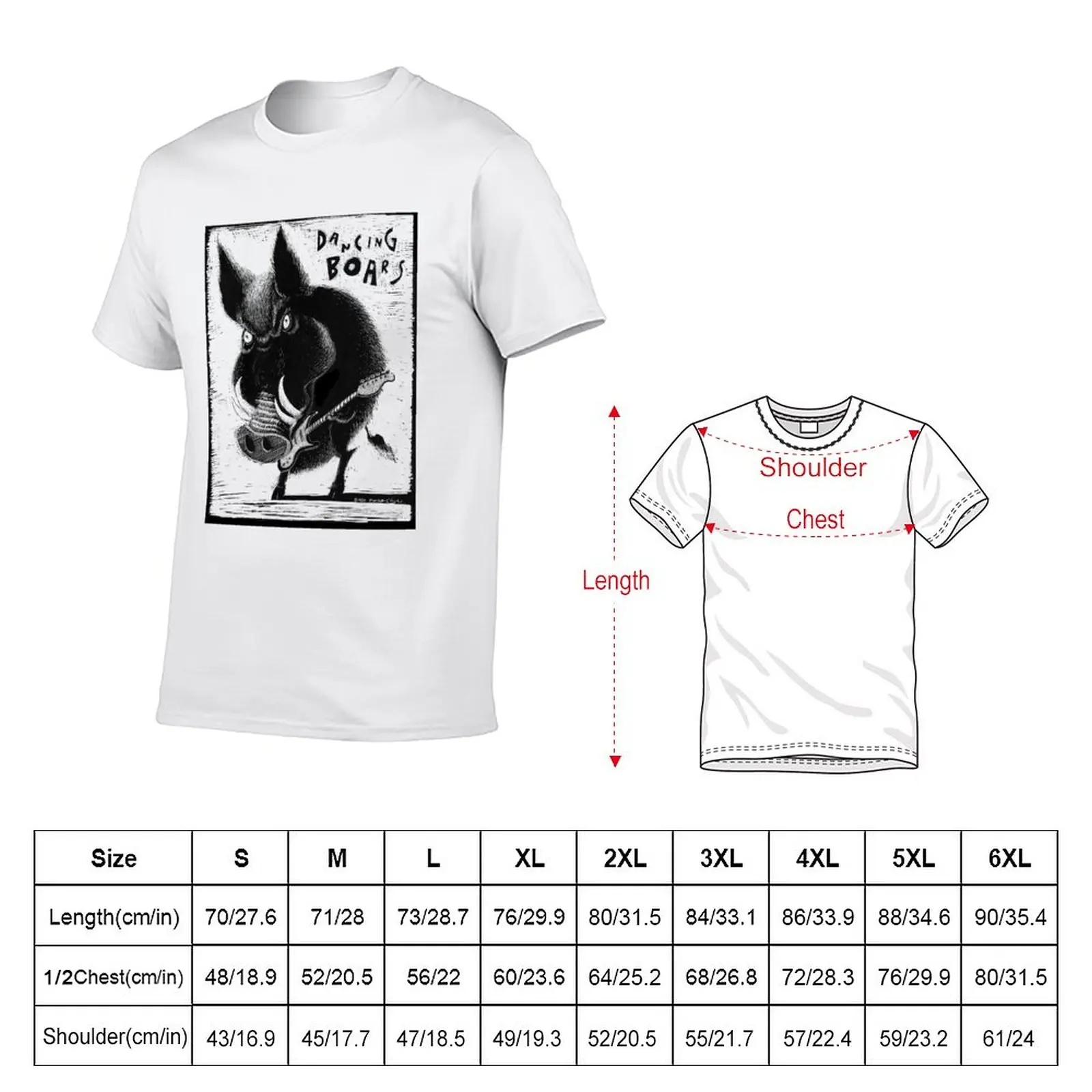 New Dancing Boar T-Shirt oversized t shirt T-shirt for a boy Men's t-shirts